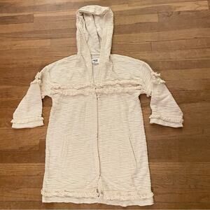 JACK by BB DAKOTA women's white cream colored button hoodie size small S B12